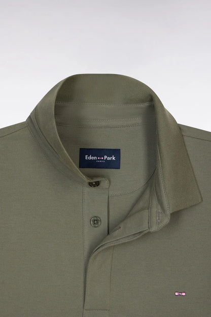 Eden Park 0 Men Short-Sleeved Khaki Cotton Polo Shirt SKU: E26MAIPC0005_KAF8 Image 06