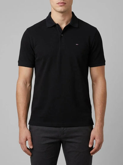 Eden Park 0 Men Black Cotton Short-Sleeved Polo Shirt SKU: E26MAIPC0005_NO Image 00