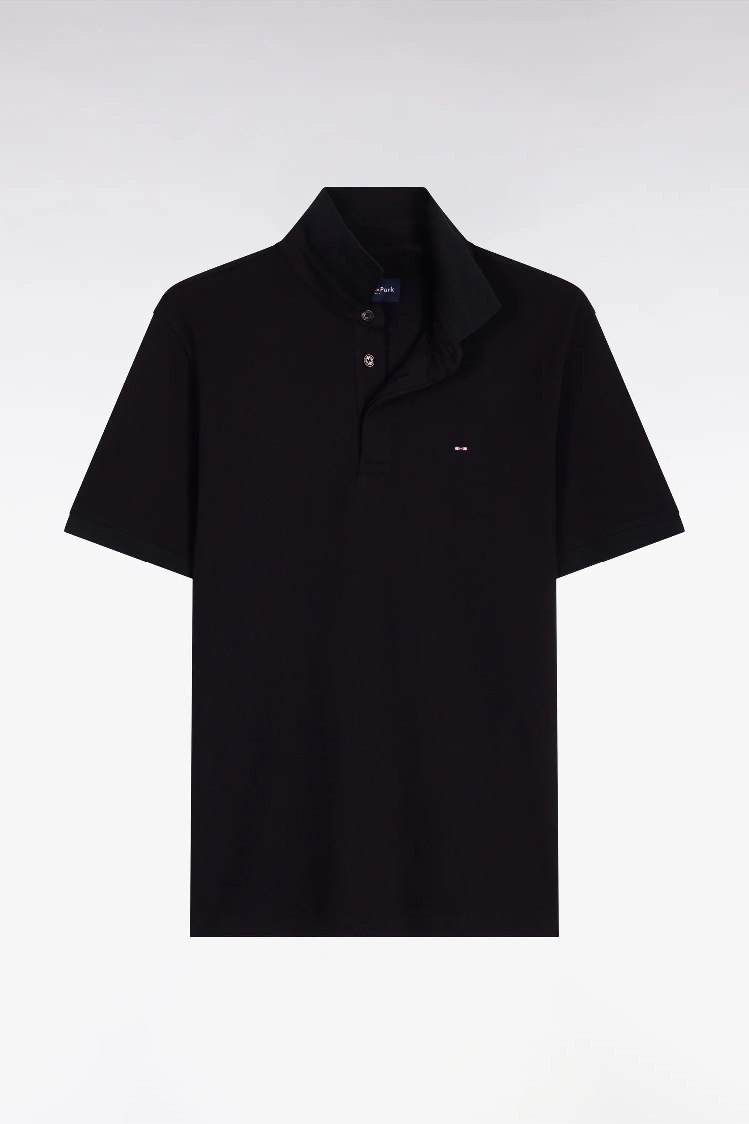 Eden Park 0 Men Black Cotton Short-Sleeved Polo Shirt SKU: E26MAIPC0005_NO Image 05