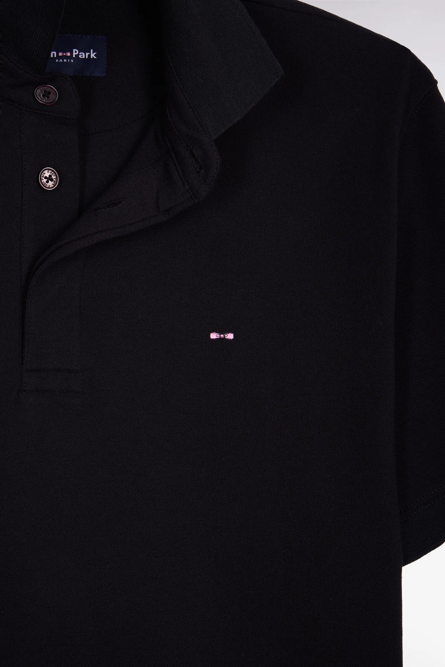 Eden Park 0 Men Black Cotton Short-Sleeved Polo Shirt SKU: E26MAIPC0005_NO Image 06