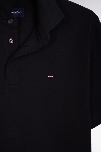 Eden Park 0 Men Black Cotton Short-Sleeved Polo Shirt SKU: E26MAIPC0005_NO Image 06