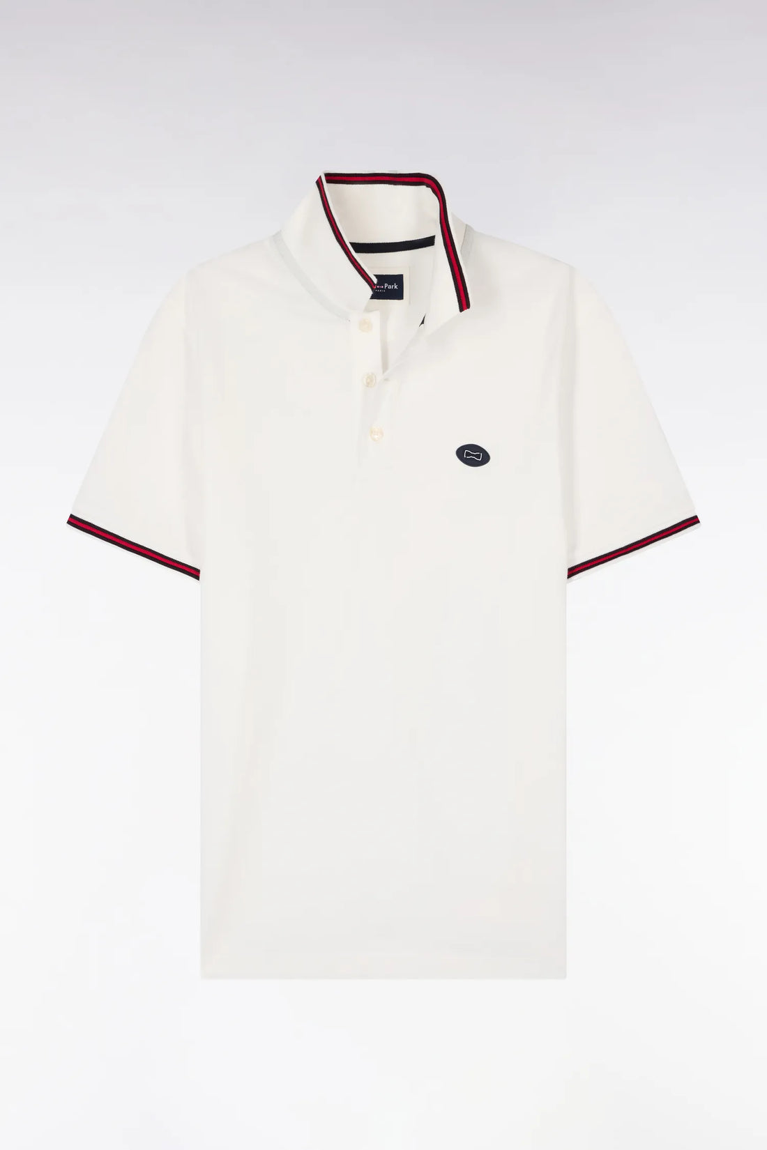 Eden Park White Men Short-Sleeved Polo Shirt in White Cotton SKU: E26MAIPC0042_ECC Image 02