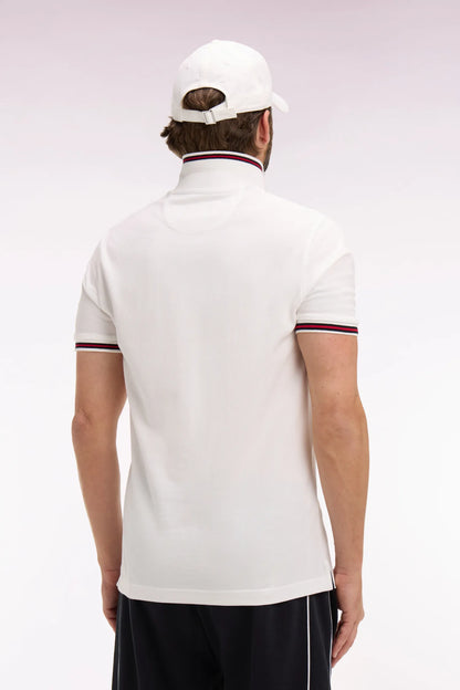 Eden Park White Men Short-Sleeved Polo Shirt in White Cotton SKU: E26MAIPC0042_ECC Image 05