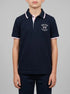 Eden Park 0 Boys Short-Sleeved Polo Shirt in Navy Cotton Jersey SKU: E26MAIPC0047_BLF Image 00