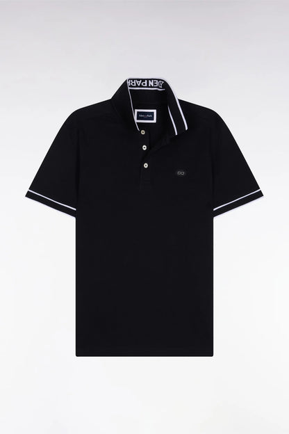 Eden Park 0 Men Short-Sleeved Polo Shirt in Black Cotton PiquŽ SKU: E26MAIPC0049_NO Image 05