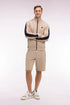 Eden Park Beige Men Beige and Navy Cutout Interlock Shorts SKU: E26MAISH0004_BEC13 Image 01
