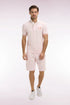 Eden Park Pink Men Pink Cotton Fleece Shorts with Embroidered Crest SKU: E26MAISH0016_ROC21 Image 01