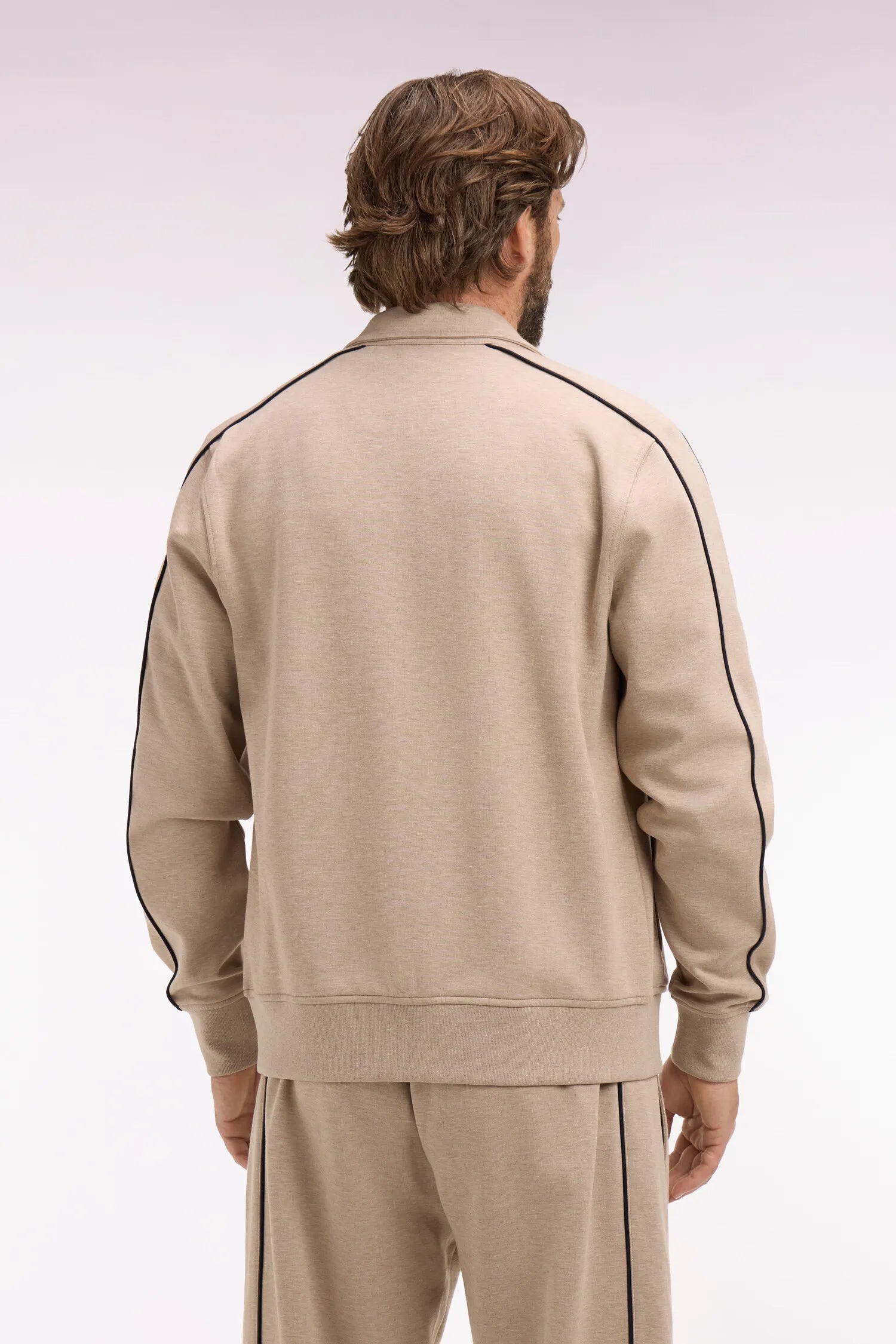Eden Park 0 Men Beige Fleece Sweatshirt/Jacket SKU: E26MAISW0013_BEC13 Image 04