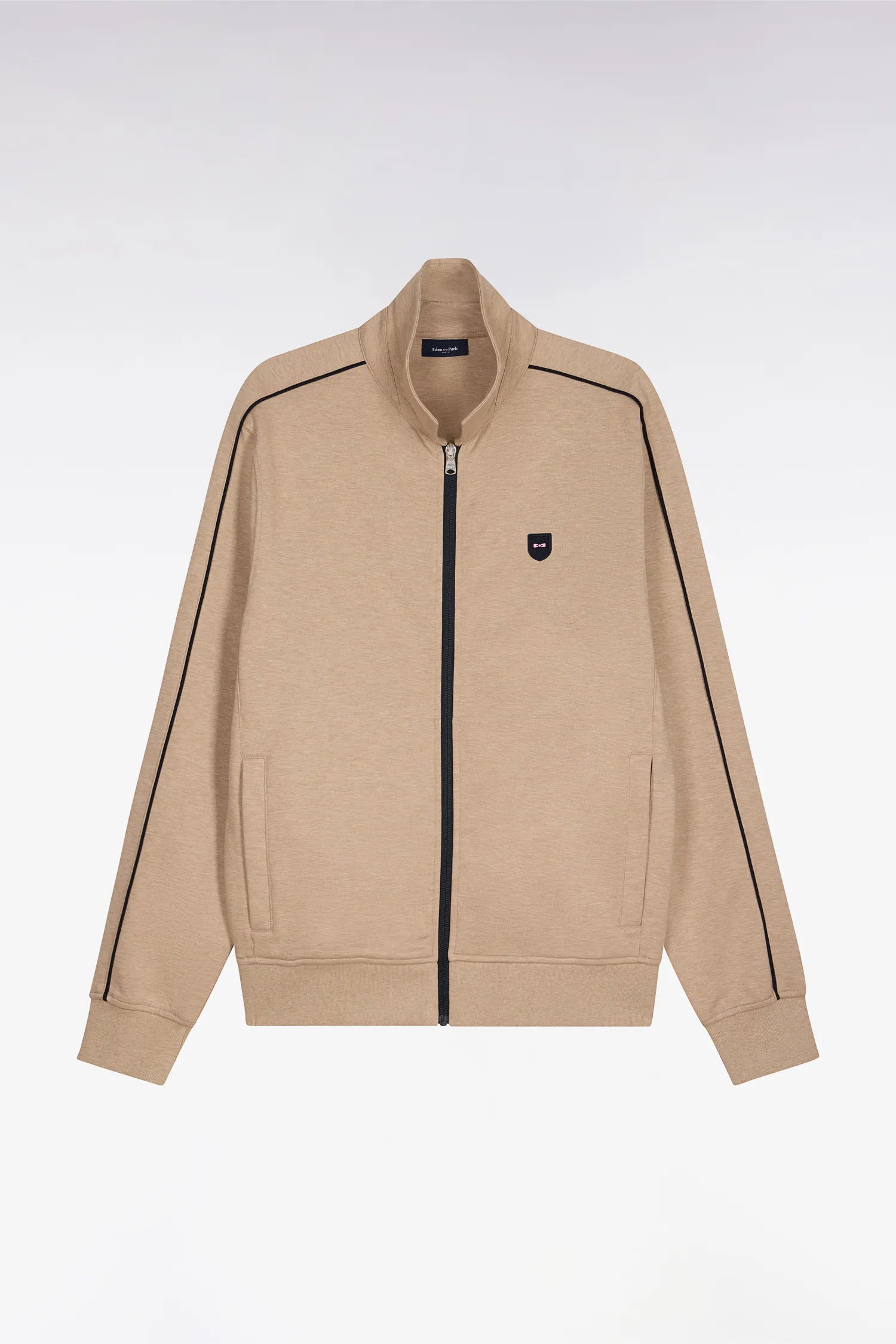 Eden Park 0 Men Beige Fleece Sweatshirt/Jacket SKU: E26MAISW0013_BEC13 Image 05