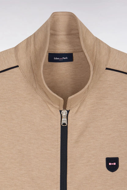Eden Park 0 Men Beige Fleece Sweatshirt/Jacket SKU: E26MAISW0013_BEC13 Image 06