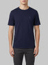 Eden Park 0 Men Short-Sleeved T-Shirt in Navy Slub Cotton Jersey SKU: E26MAITC0010_BLF Image 00