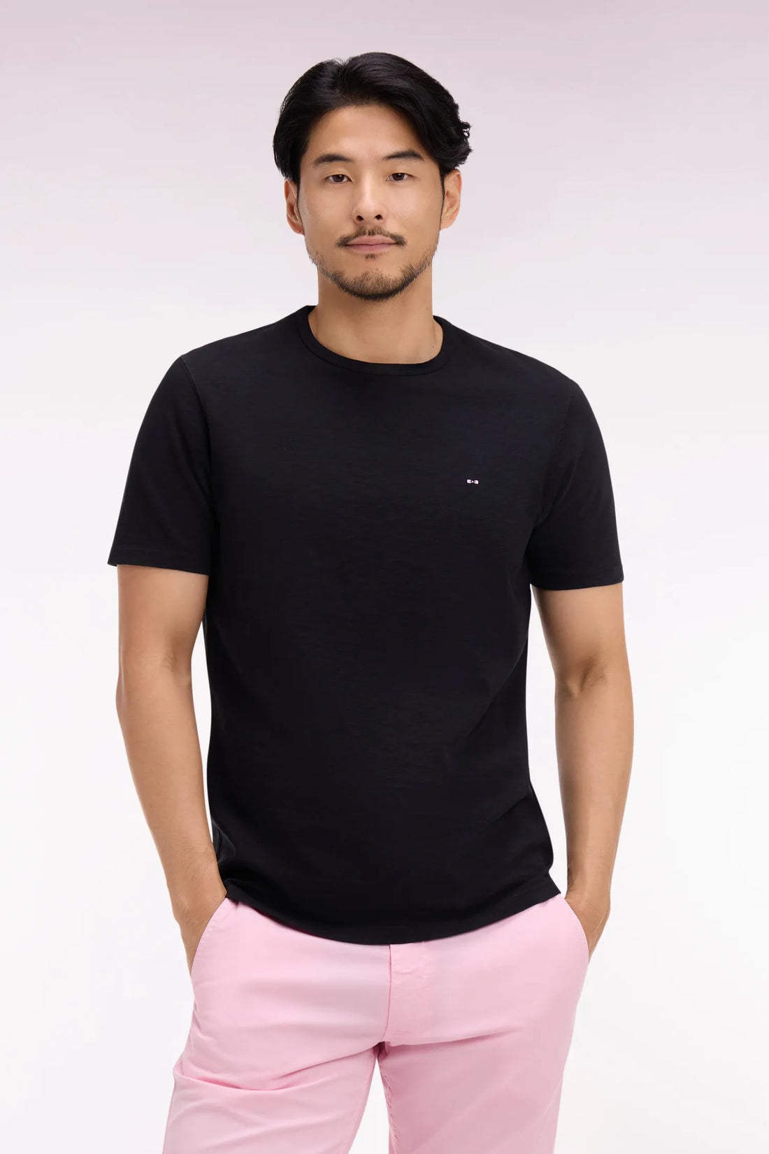 Eden Park 0 Men Short-Sleeved T-Shirt in Black Cotton Jersey SKU: E26MAITC0010_NO Image 01
