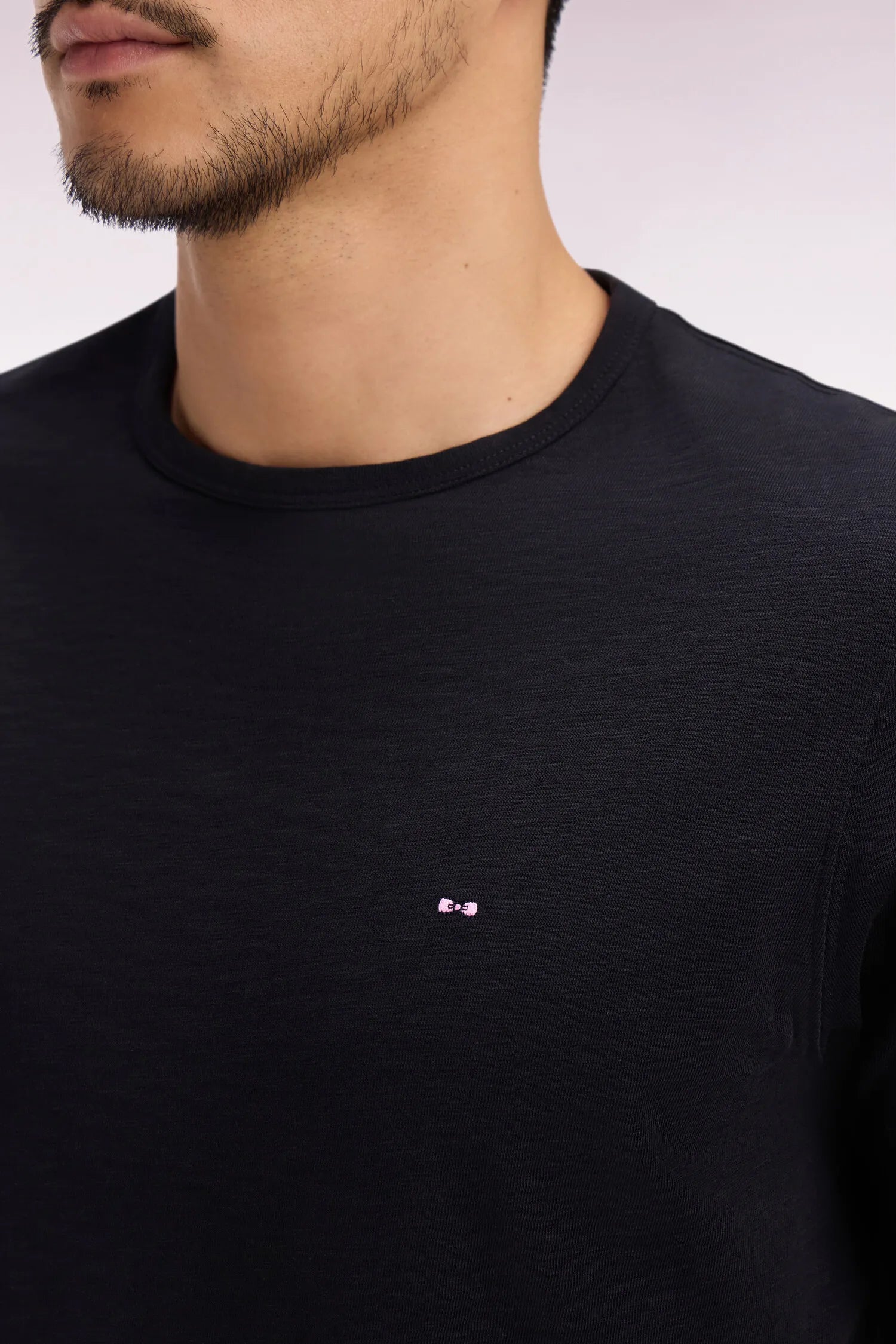 Eden Park 0 Men Short-Sleeved T-Shirt in Black Cotton Jersey SKU: E26MAITC0010_NO Image 03