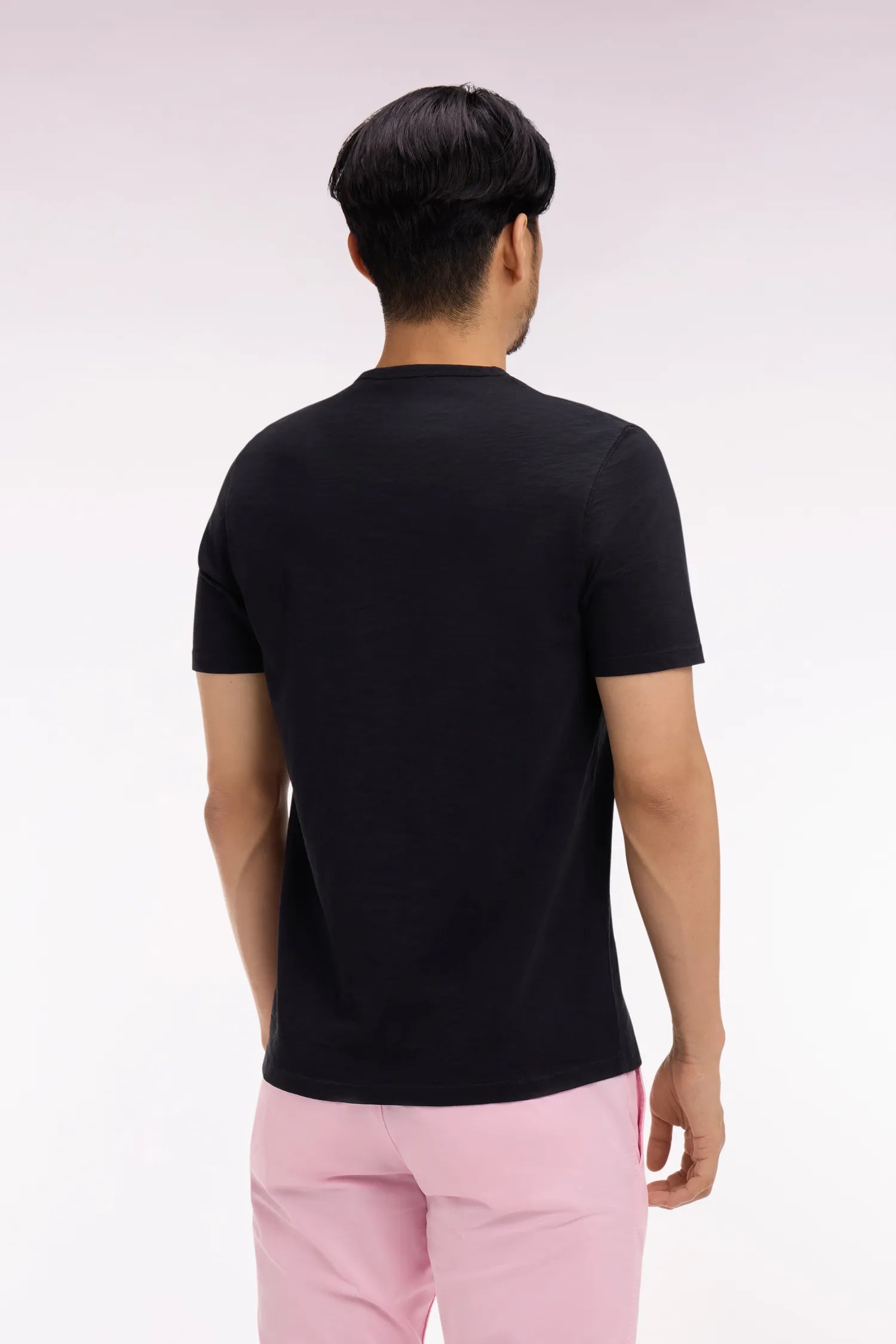 Eden Park 0 Men Short-Sleeved T-Shirt in Black Cotton Jersey SKU: E26MAITC0010_NO Image 04