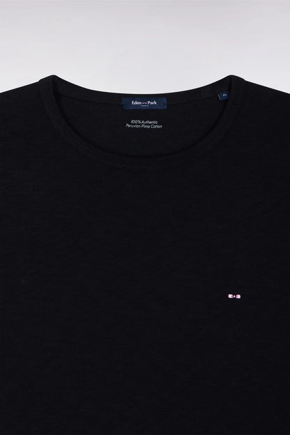 Eden Park 0 Men Short-Sleeved T-Shirt in Black Cotton Jersey SKU: E26MAITC0010_NO Image 06