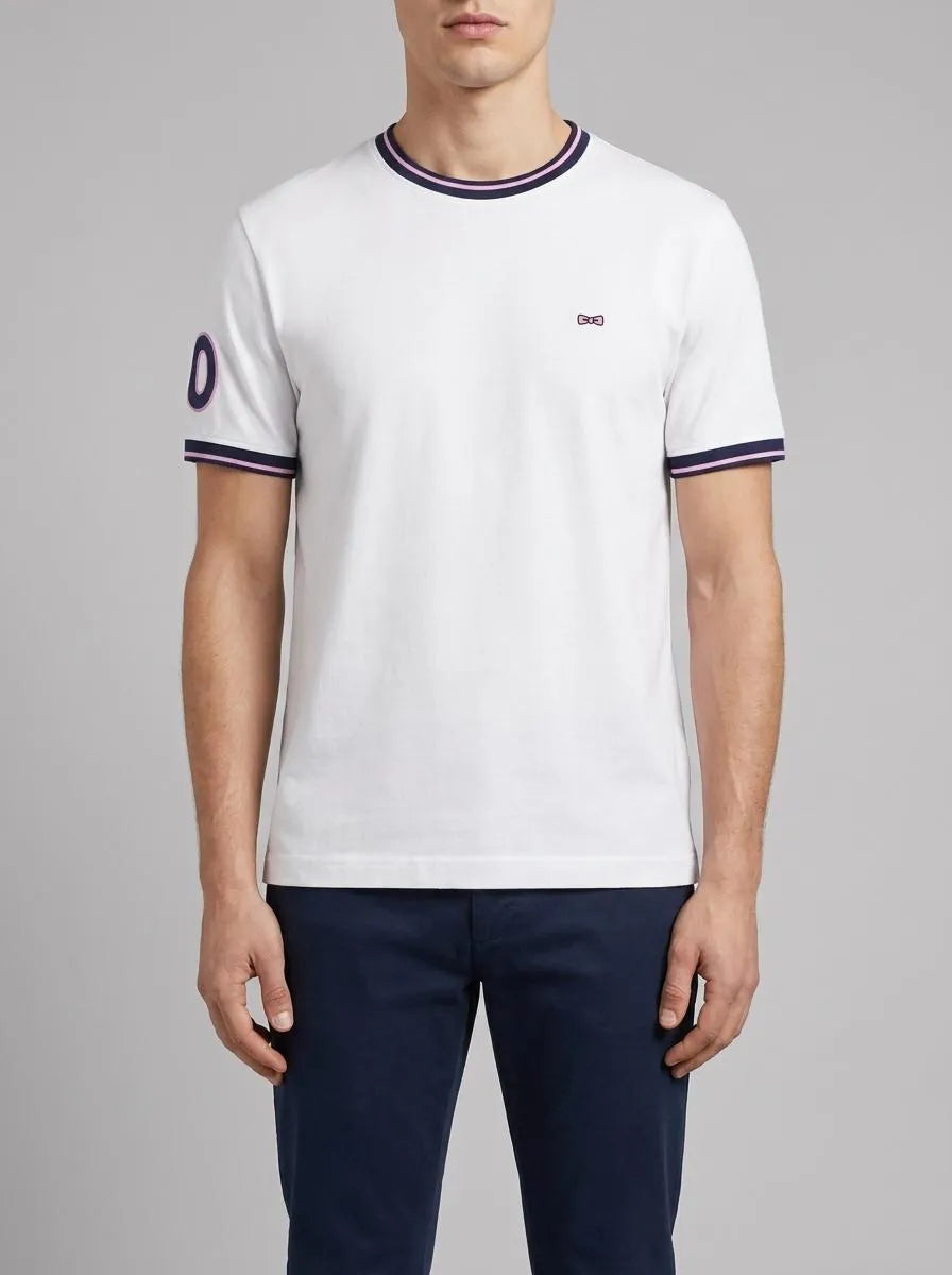 Eden Park 0 Men White Cotton Short-Sleeved T-Shirt SKU: E26MAITC0018_BC Image 00