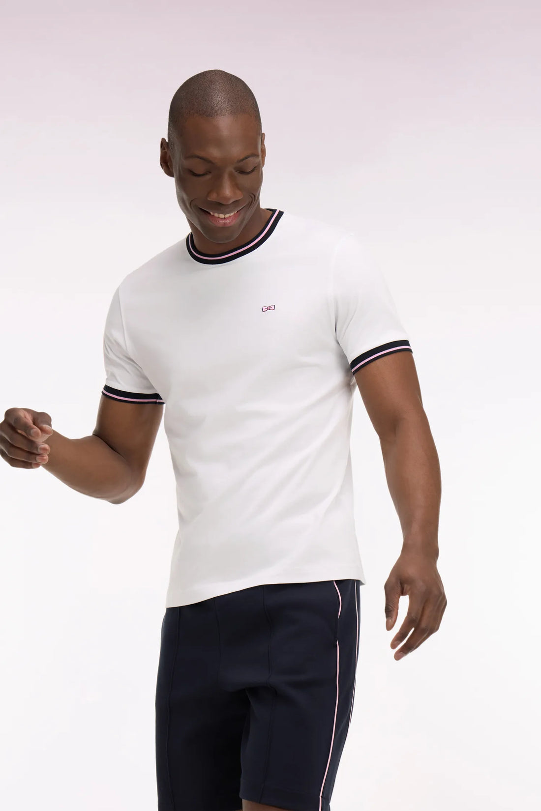 Eden Park 0 Men White Cotton Short-Sleeved T-Shirt SKU: E26MAITC0018_BC Image 02