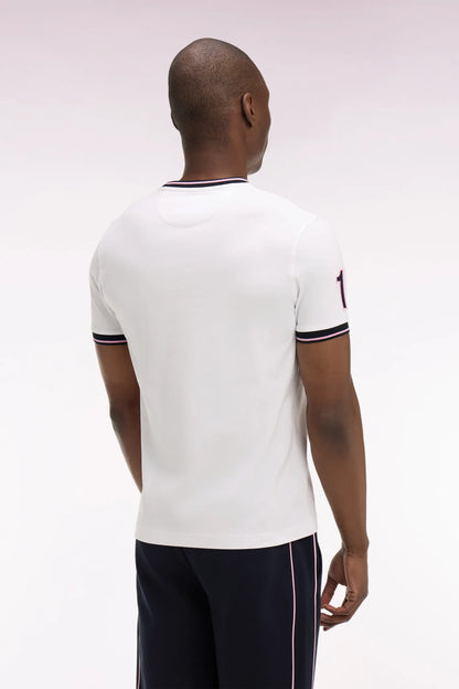 Eden Park 0 Men White Cotton Short-Sleeved T-Shirt SKU: E26MAITC0018_BC Image 04