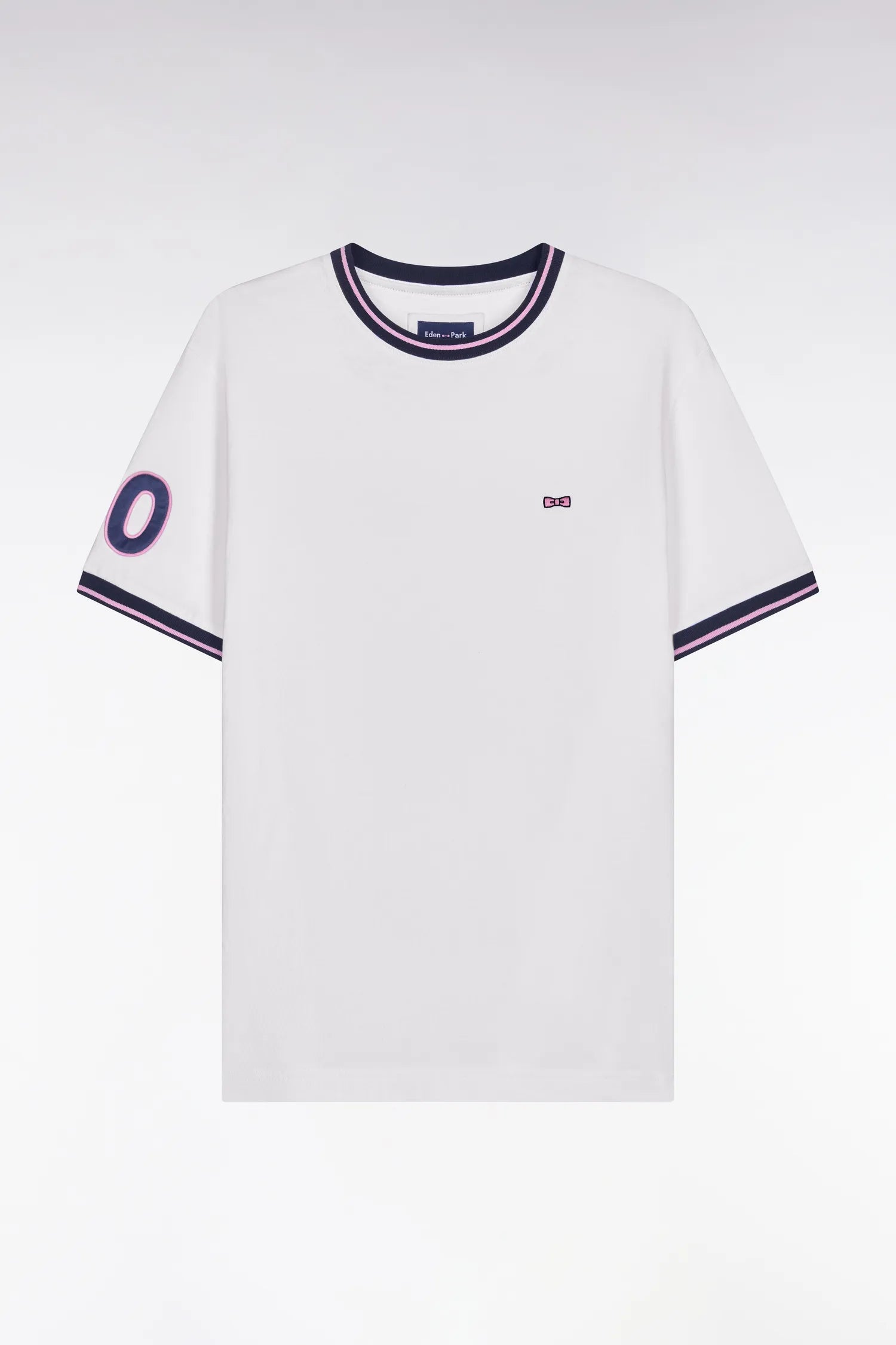 Eden Park 0 Men White Cotton Short-Sleeved T-Shirt SKU: E26MAITC0018_BC Image 05