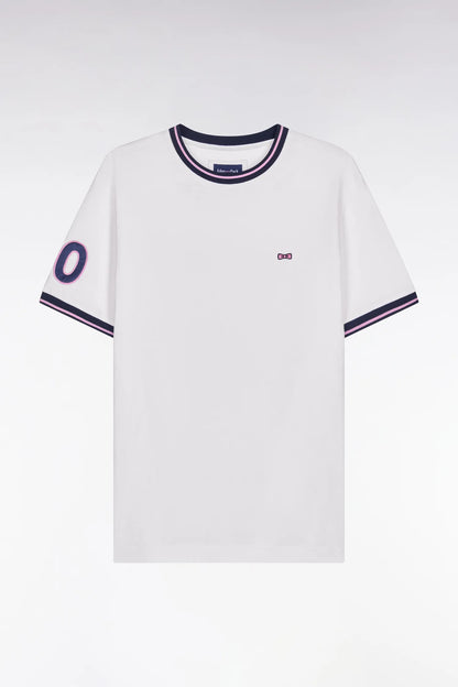 Eden Park 0 Men White Cotton Short-Sleeved T-Shirt SKU: E26MAITC0018_BC Image 05