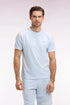 Eden Park 0 Men Sky Blue Short-Sleeved Cotton T-Shirt SKU: E26MAITC0031_BLC25 Image 01