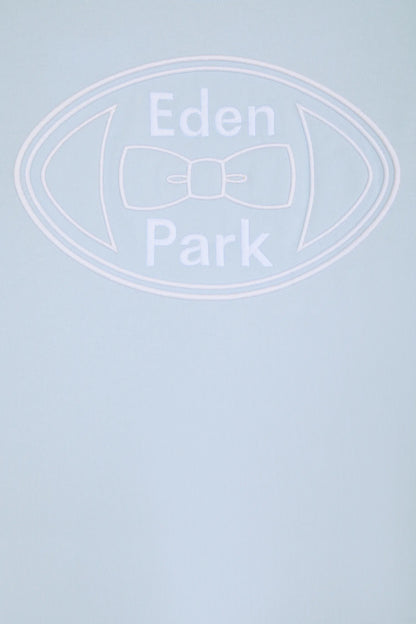 Eden Park 0 Men Sky Blue Short-Sleeved Cotton T-Shirt SKU: E26MAITC0031_BLC25 Image 06