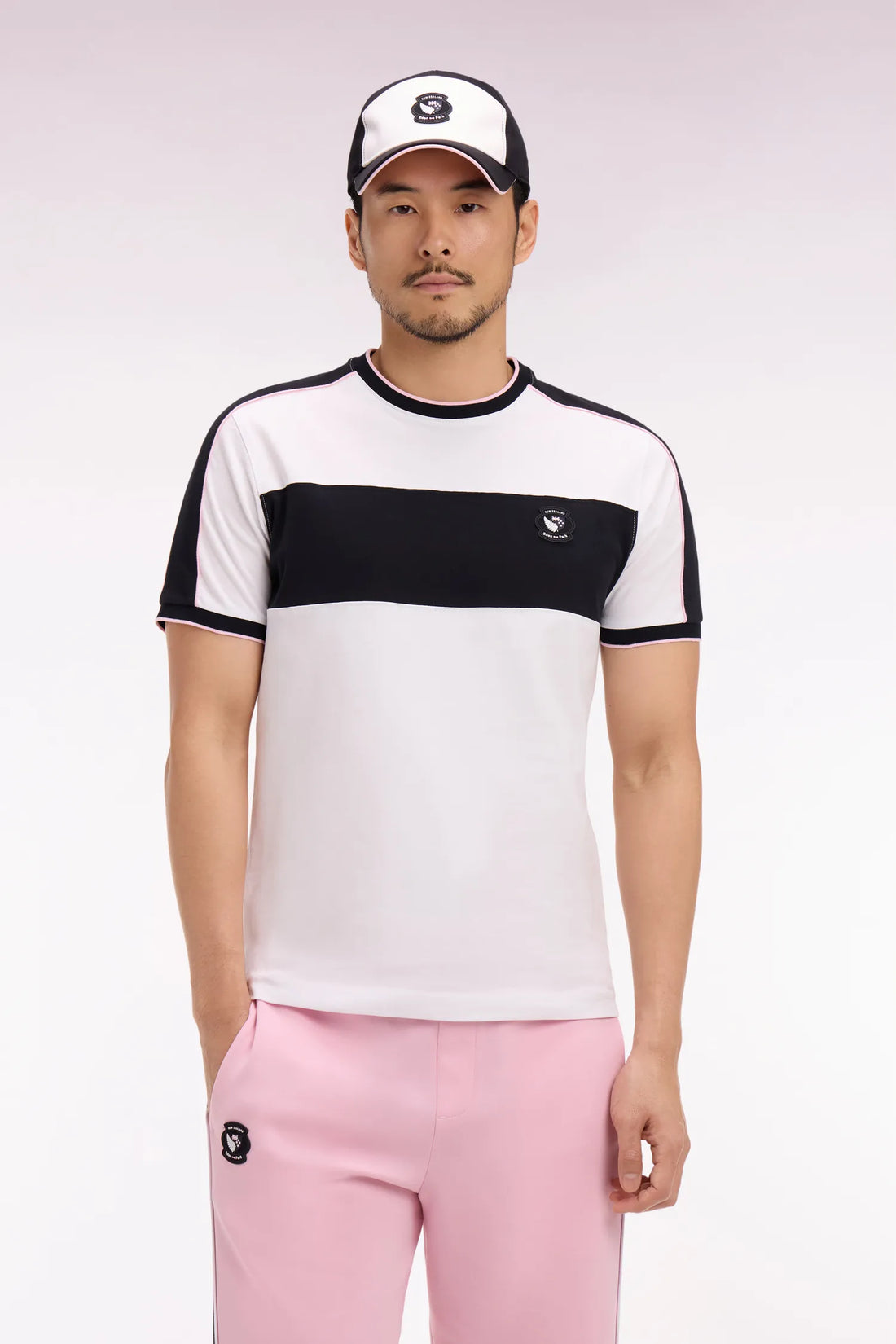 Eden Park 0 Men New Zealand Short-Sleeved White Cotton T-Shirt with Regular Cutouts SKU: E26MAITC0033_BC Image 01