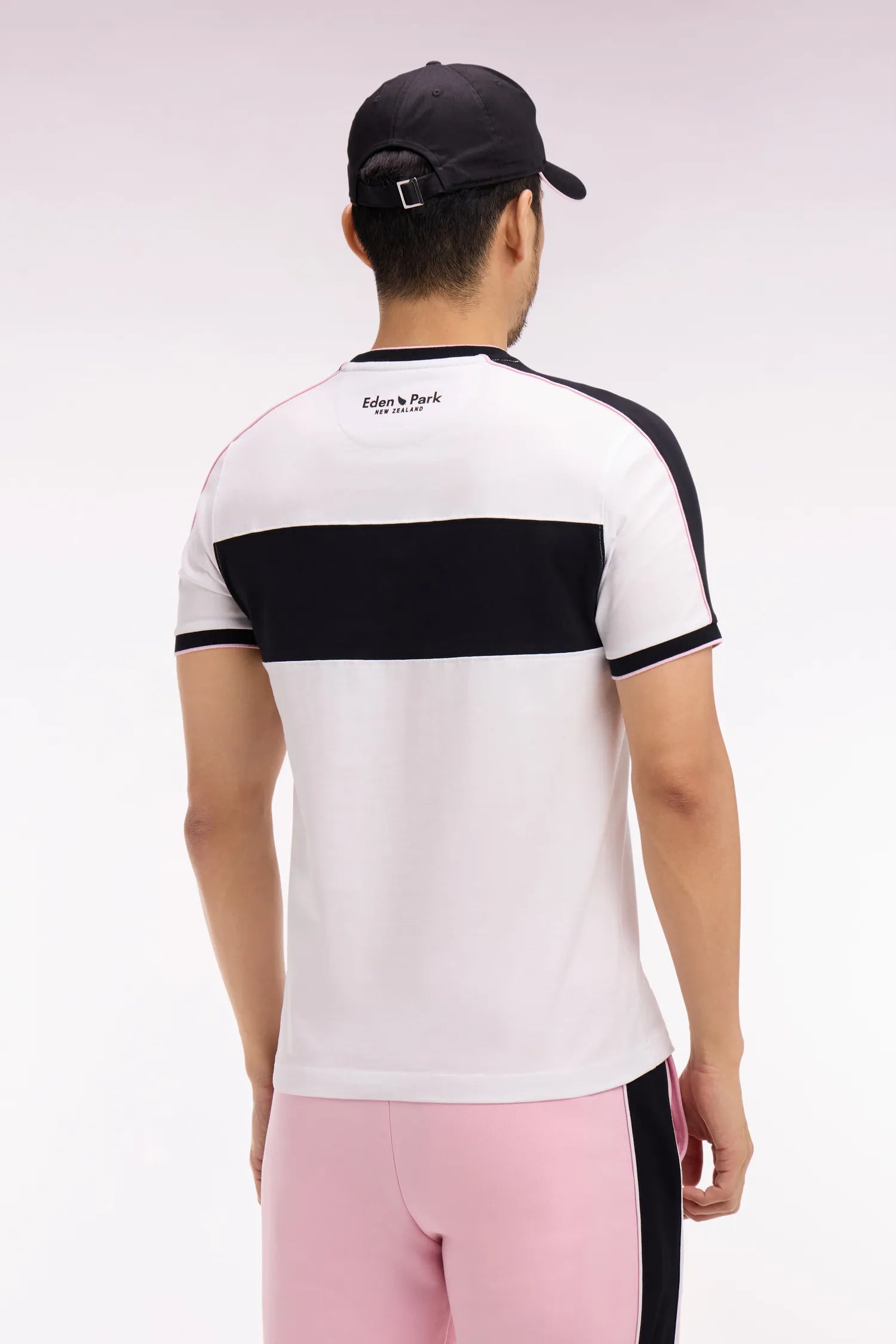 Eden Park 0 Men New Zealand Short-Sleeved White Cotton T-Shirt with Regular Cutouts SKU: E26MAITC0033_BC Image 04