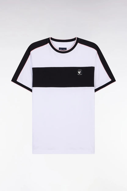 Eden Park 0 Men New Zealand Short-Sleeved White Cotton T-Shirt with Regular Cutouts SKU: E26MAITC0033_BC Image 05