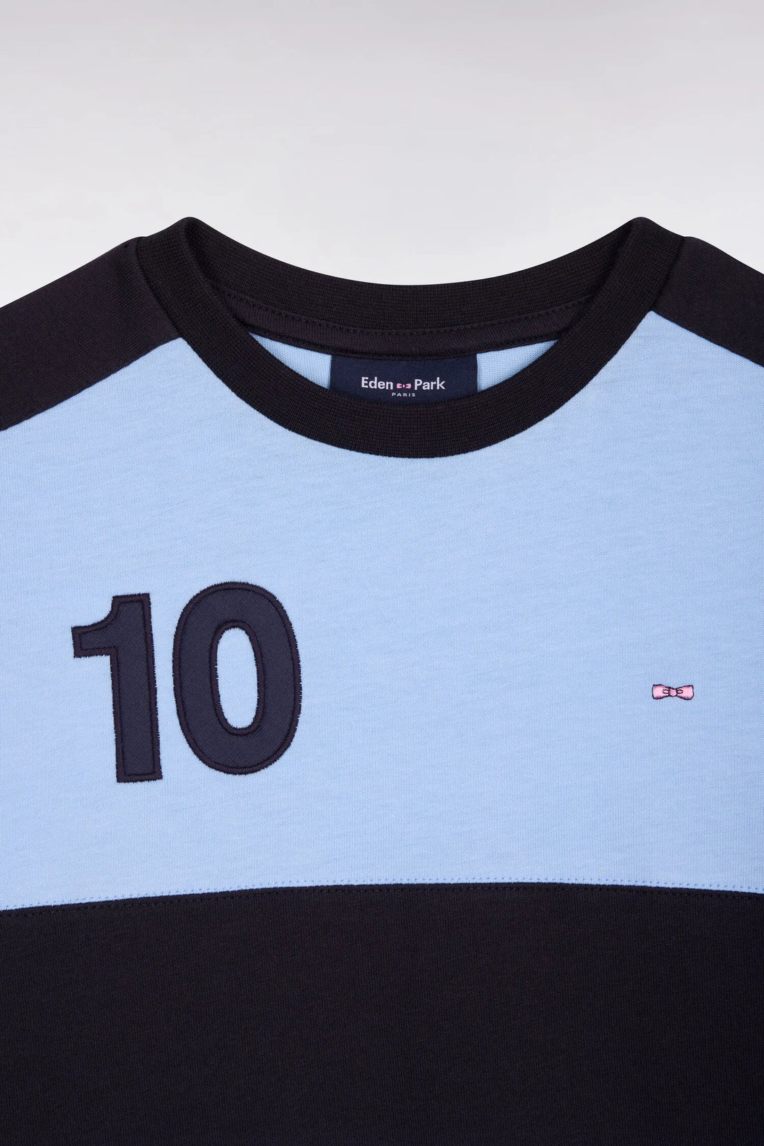 Eden Park 0 Boys Short-Sleeved Sky Blue Cotton T-Shirt SKU: E26MAITC0047_BLM Image 02
