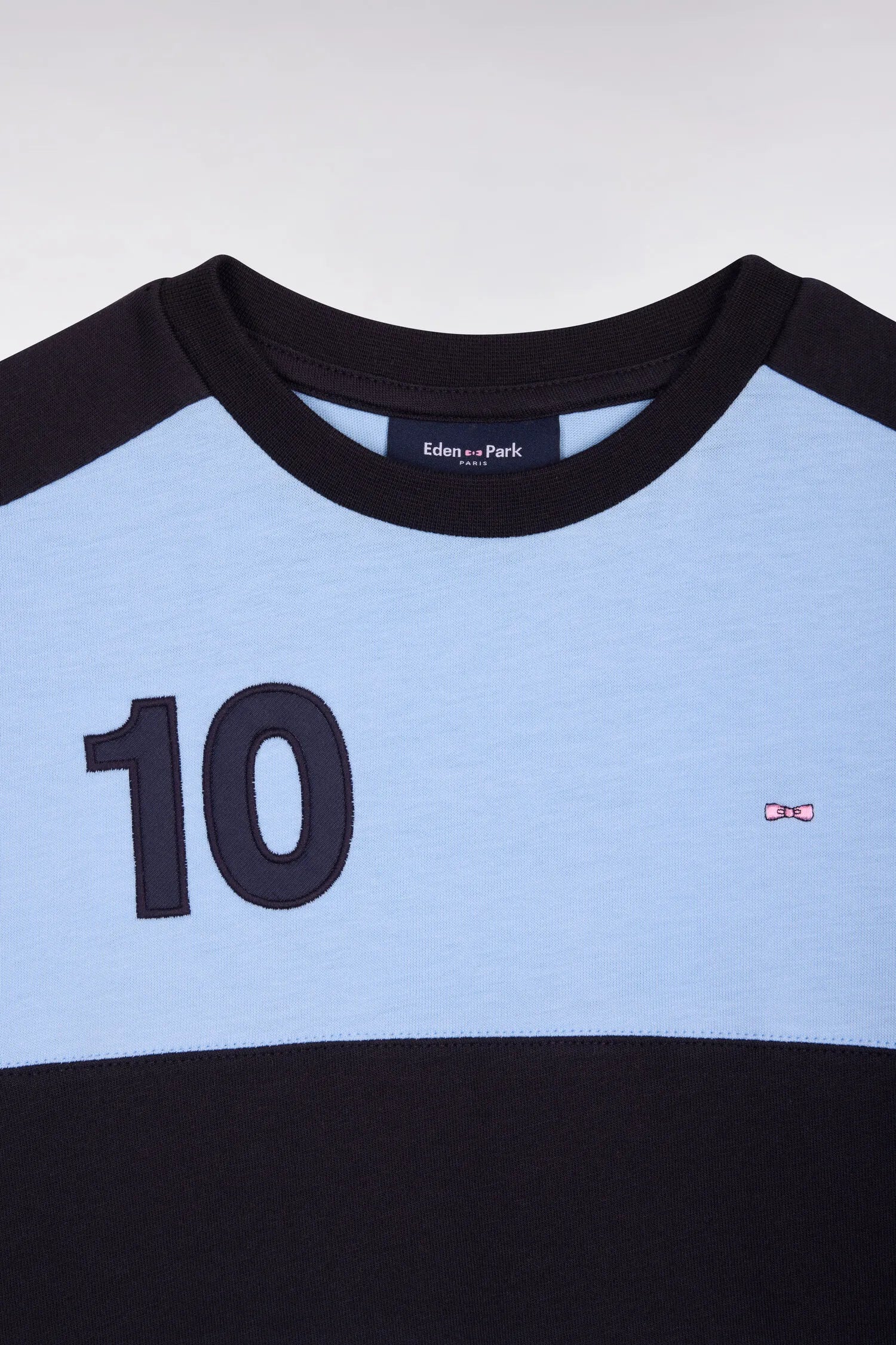 Eden Park 0 Boys Short-Sleeved Sky Blue Cotton T-Shirt SKU: E26MAITC0047_BLM Image 02