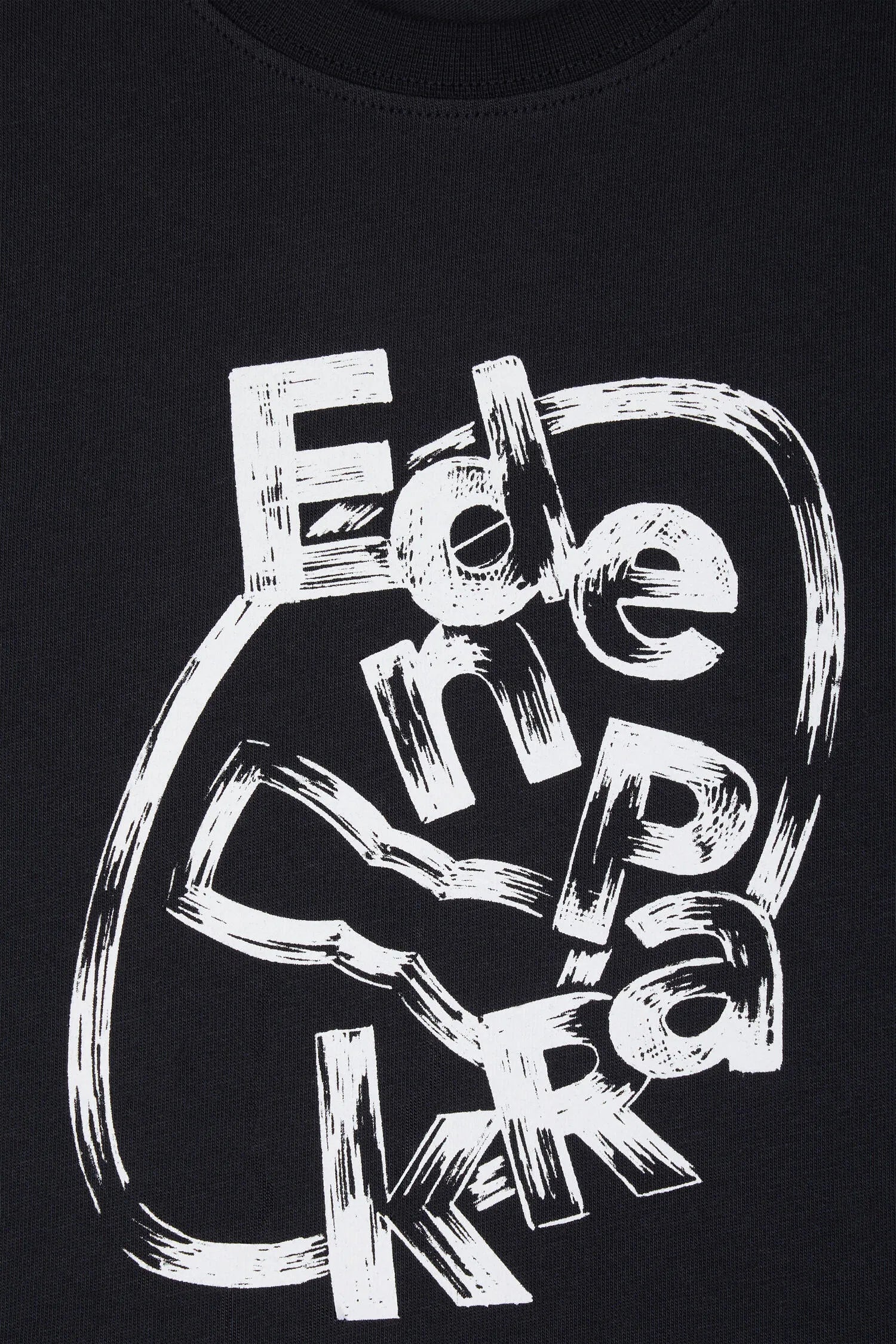 Eden Park 0 Boys Short-Sleeved Screen-Printed Navy Cotton T-Shirt SKU: E26MAITC0048_BLF Image 02