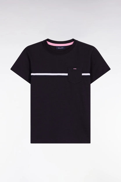 Eden Park 0 Boys Straight Cut Navy Cotton Short-Sleeved T-Shirt SKU: E26MAITC0049_BLF Image 01