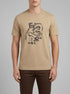Eden Park 0 Men Short-Sleeved Beige Cotton T-Shirt with Screen Print SKU: E26MAITC0064_BEM30 Image 00
