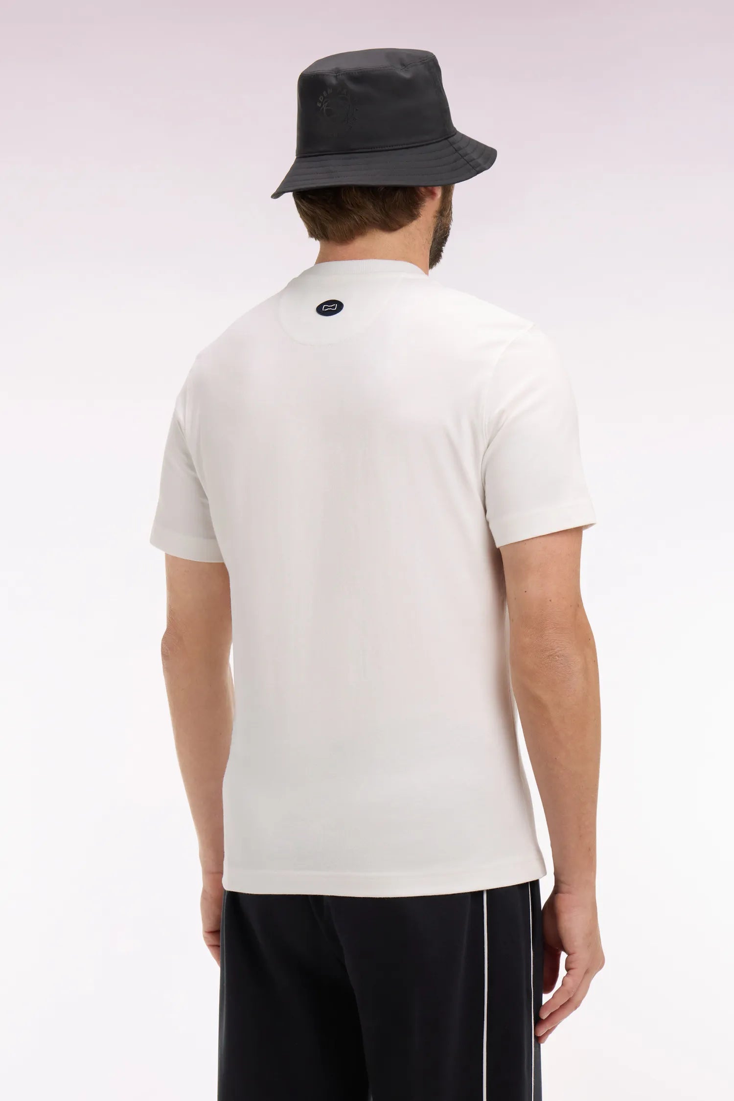 Eden Park 0 Men Black Screen-Printed Short-Sleeved T-Shirt SKU: E26MAITC0067_ECC Image 04