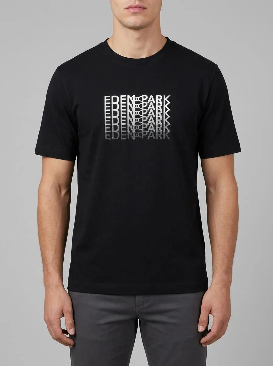 Eden Park 0 Men Ecru Screen-Printed Short-Sleeved T-Shirt SKU: E26MAITC0067_NO Image 00