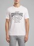 Eden Park 0 Men Short-Sleeved T-Shirt in Ecru Cotton with Navy Screen Print SKU: E26MAITC0070_ECC Image 00
