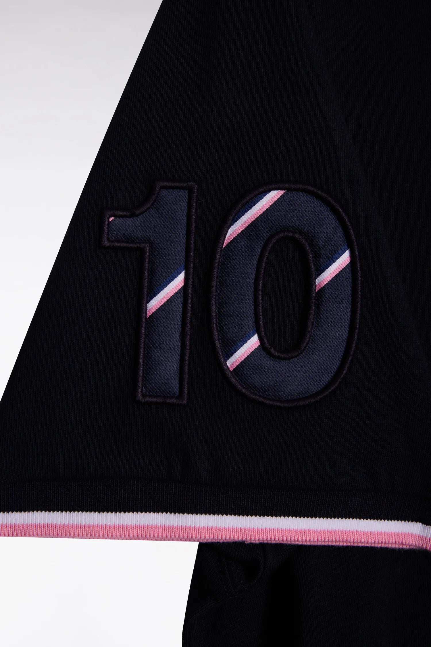 Eden Park 0 Men France XV Short-Sleeved T-Shirt in Navy Cotton SKU: E26MAITC0072_BLF Image 06