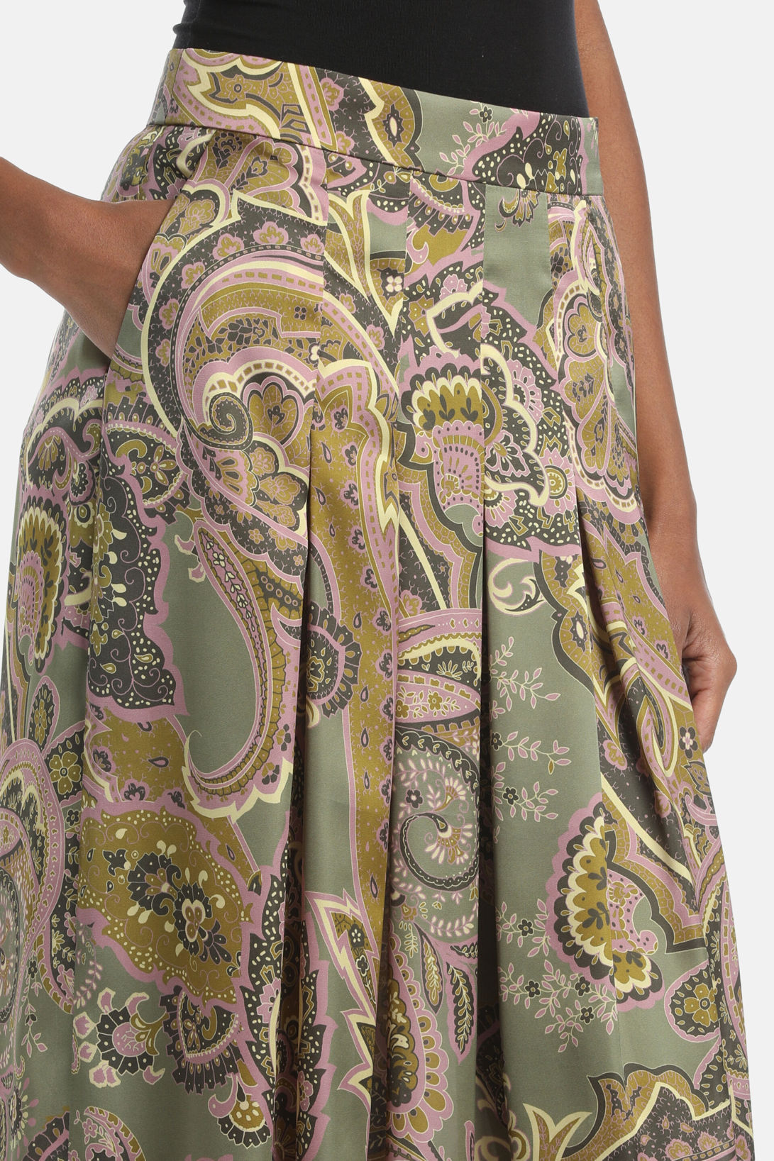 Luisa Spagnoli_Var Verde Rosa_Fabbro - Pleated Skirt_FABBRO_3982_04