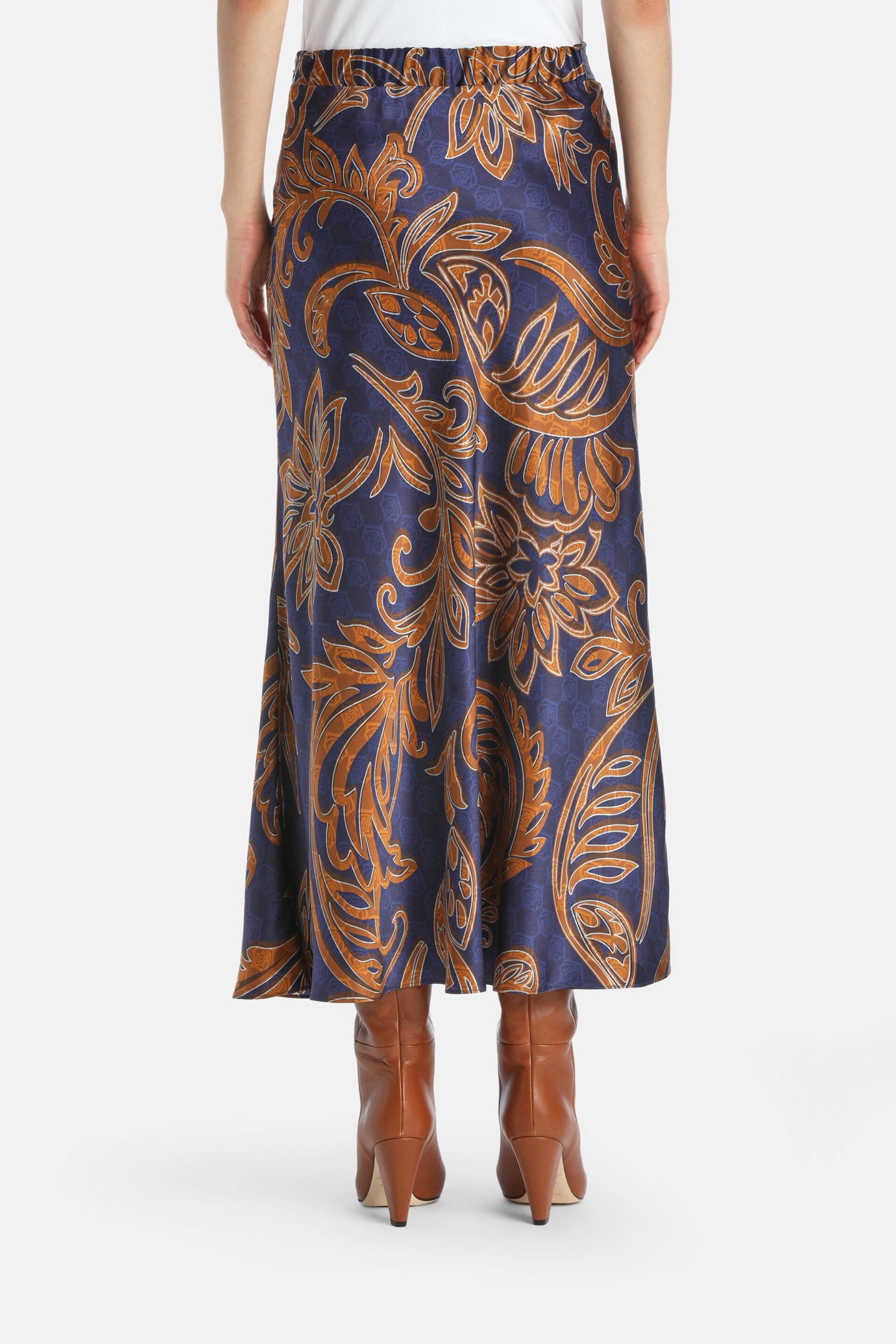 Luisa Spagnoli_Faretto - Silk Midi Skirt_FARETTO_4488_02