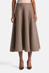 Luisa Spagnoli Var Beige Nocciola Women Fatalita Flared Midi Skirt - Fashion Show SKU: FATALITA_3274 Image 01