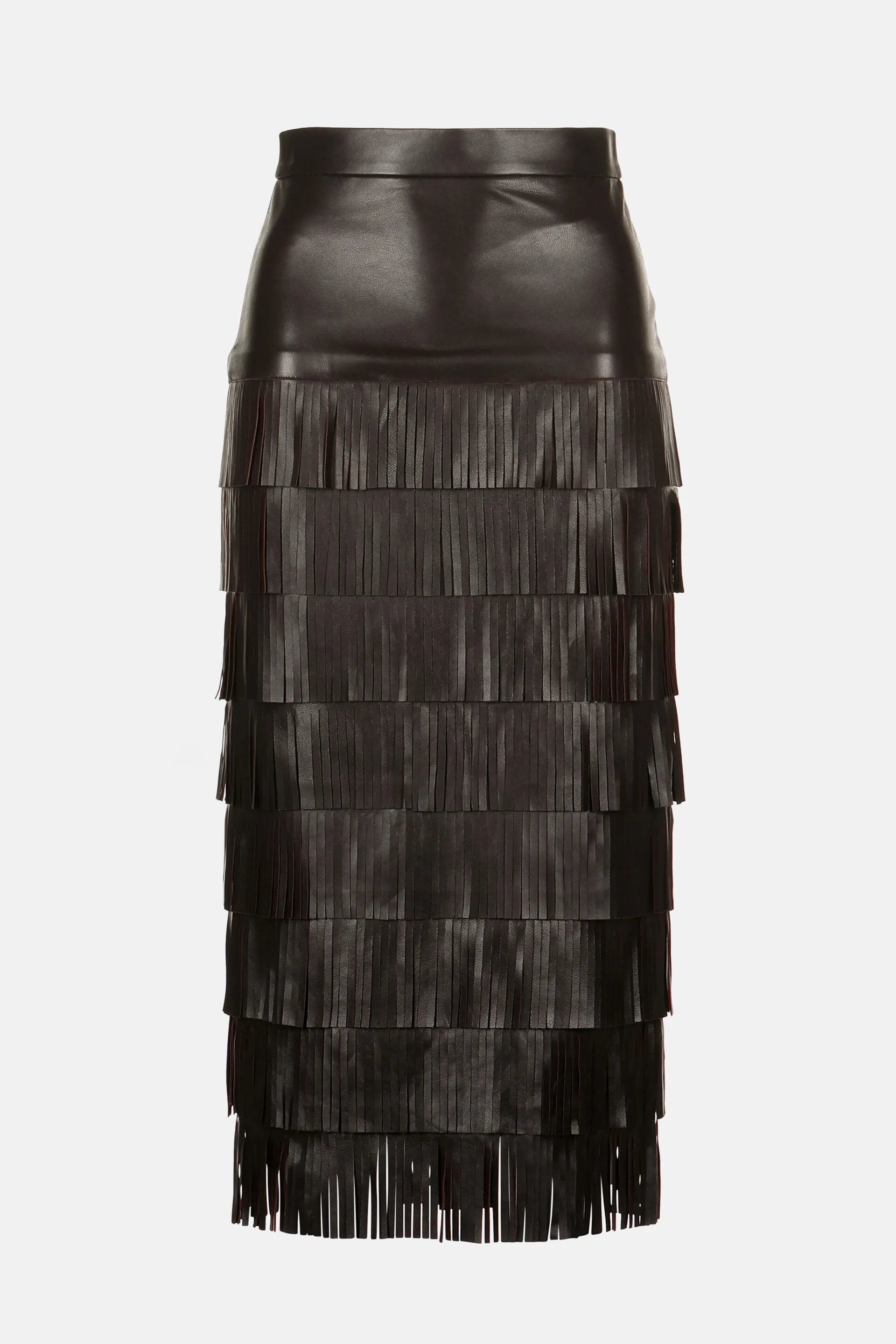Luisa Spagnoli_Brown_Fattoria - Leather Skirt Ð Fashion Show_FATTORIA_0978_06