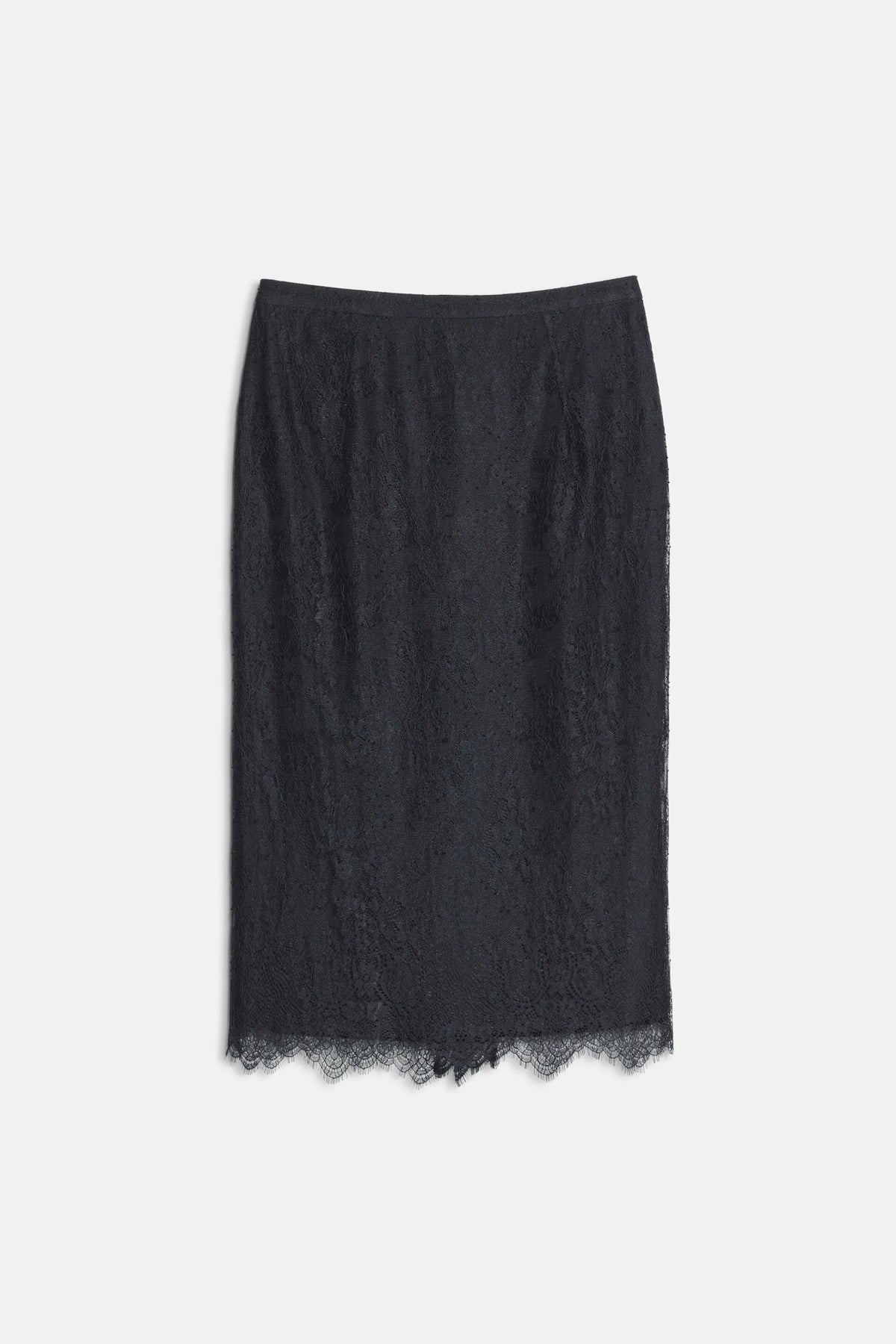 Luisa Spagnoli Nero Women Faustin - Elegant Lace Midi Skirt SKU: FAUSTIN_0101 Image 04
