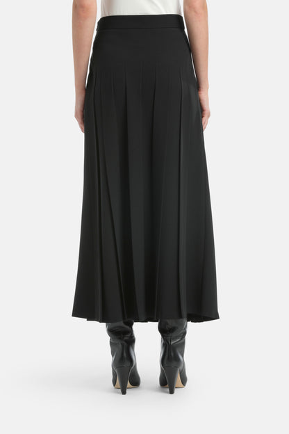 Luisa Spagnoli_Nero_Favoloso - Pleated Skirt_FAVOLOSO_0101_03