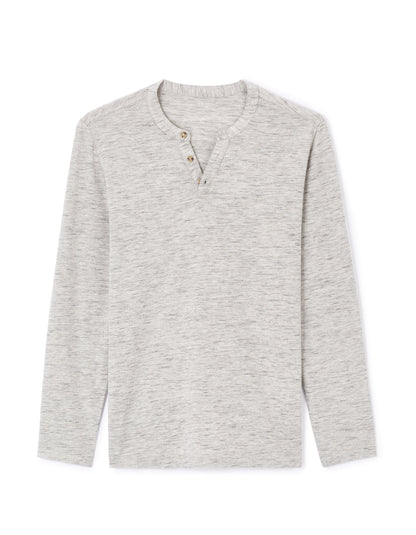 Celio_Grey T-Shirt Straight Cotton Blend Long Sleeves_FEGETIML_FLY GREY_04