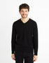 100% Cashmere V-Neck Sweater - Black_02