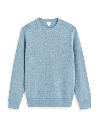 Round Neck Sweater - Light Blue_01