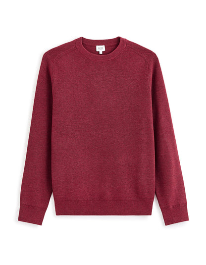 Round Neck Sweater - Red_01