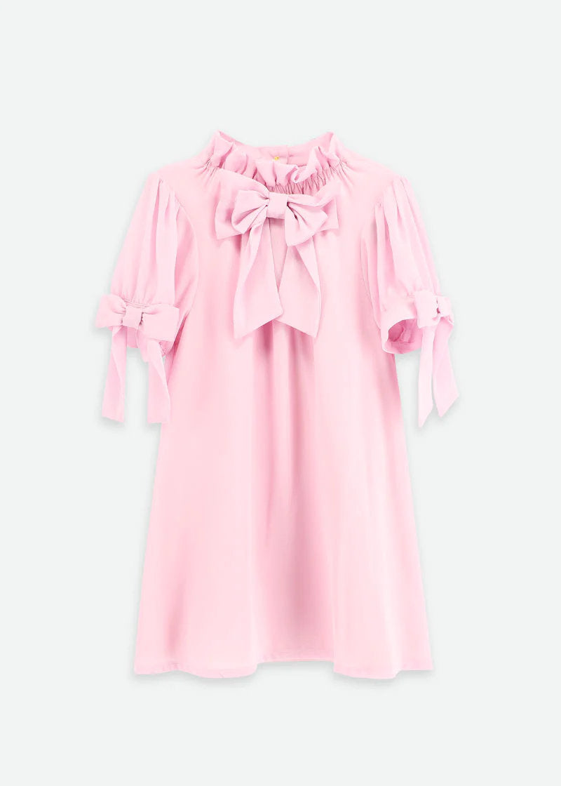 Fernie Bow Trim Dress Pink_FERNIE_Pink_01
