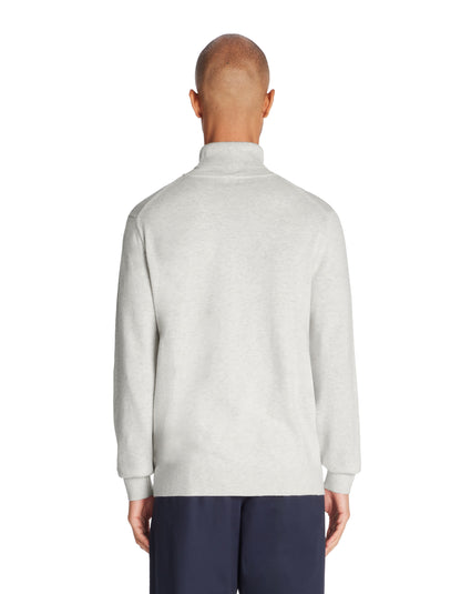 Celio_Grey Mottled 100% Cotton Turtleneck Sweater_FEROLL_GREY MID MEL_03